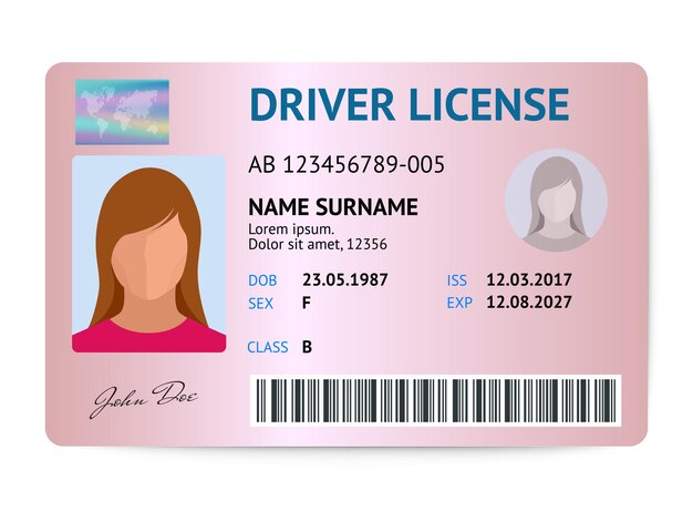 Florida Id Card Sample